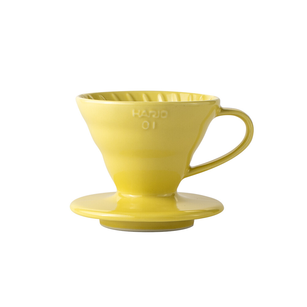Hario V60彩虹陶瓷濾杯 檸檬黃VDC-02-YEL