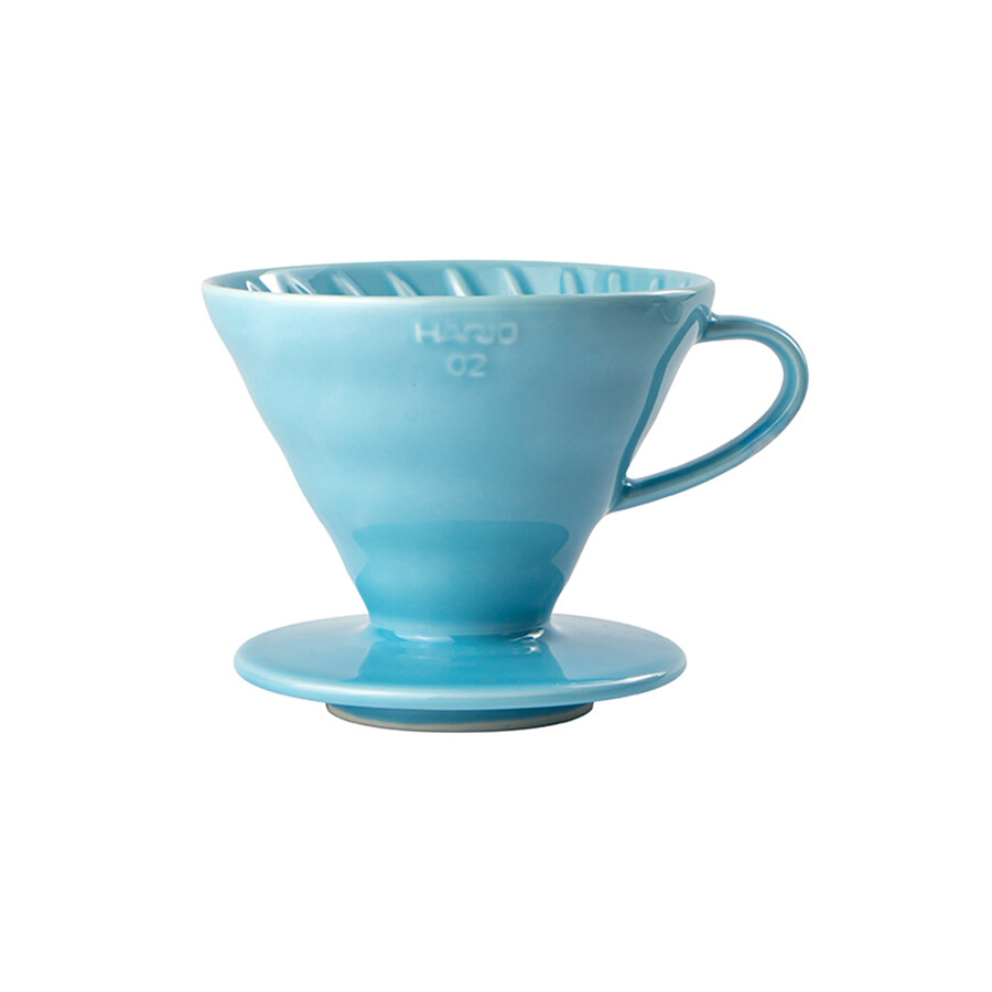 Hario V60彩虹陶瓷濾杯 粉藍 VDC-02-BU