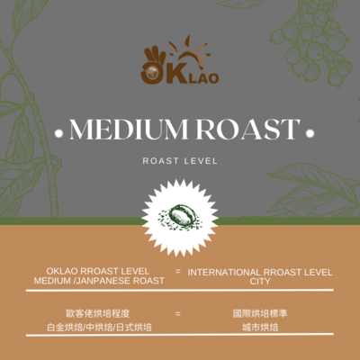 白金烘焙/中烘焙/日式烘焙 Medium Roast/Japanese Roast