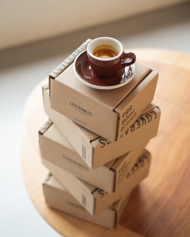 Loveramics - EGG - 80ML ESPRESSO CUP - Caramel