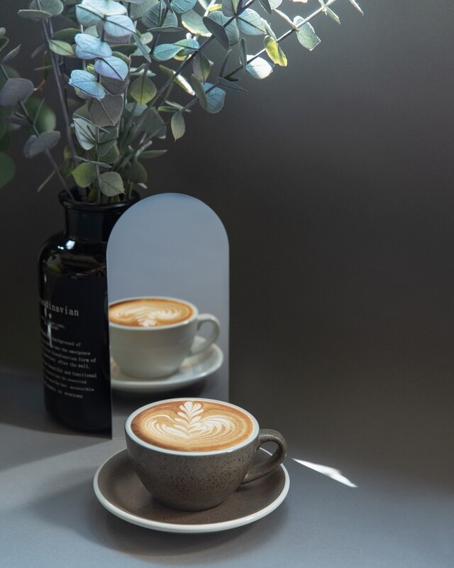 Loveramics - EGG - 250ML CAPPUCCINO CUP &amp; SAUCER - Granite