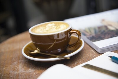 Loveramics - EGG - 250ML CAPPUCCINO CUP &amp; SAUCER - Caramel