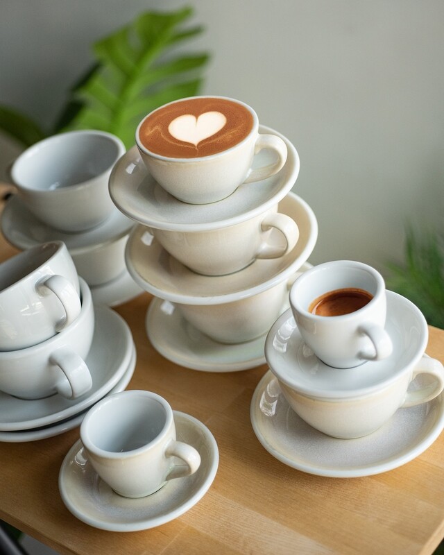 Loveramics - EGG - 250ML CAPPUCCINO CUP &amp; SAUCER - Ivory