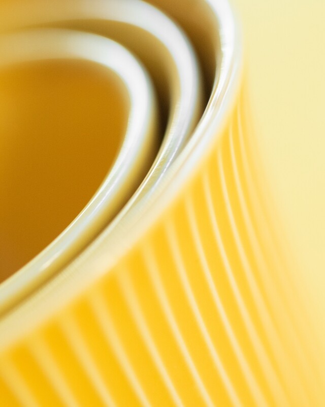 Loveramics - BREWERS 150ML EMBOSSED TASTING CUP - Yellow
