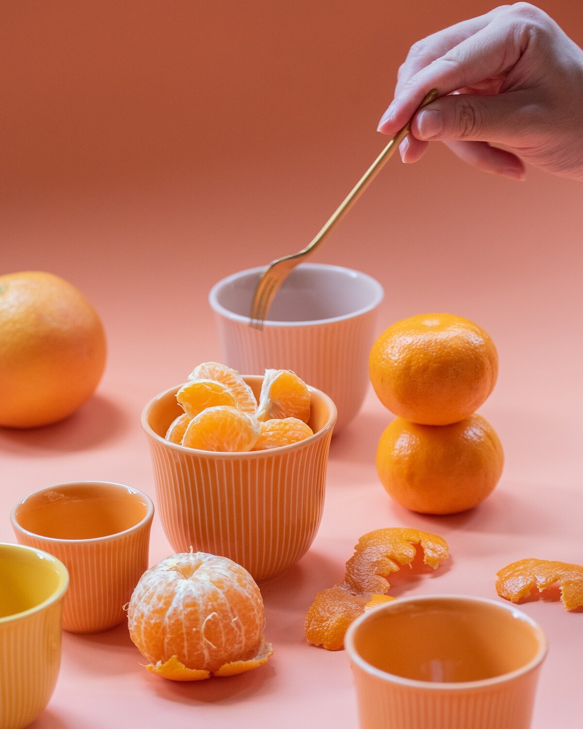 Loveramics - BREWERS 150ML EMBOSSED TASTING CUP - Orange