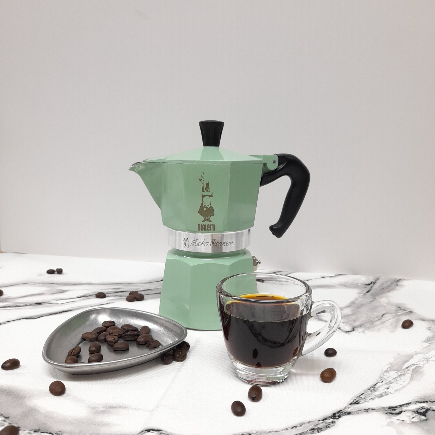 Bialetti Moka Express 3 Cups (Natural CollectionGreen)