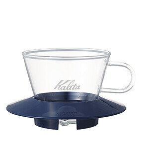 Kalita 玻璃濾杯 WDG-155 Smokey Blue