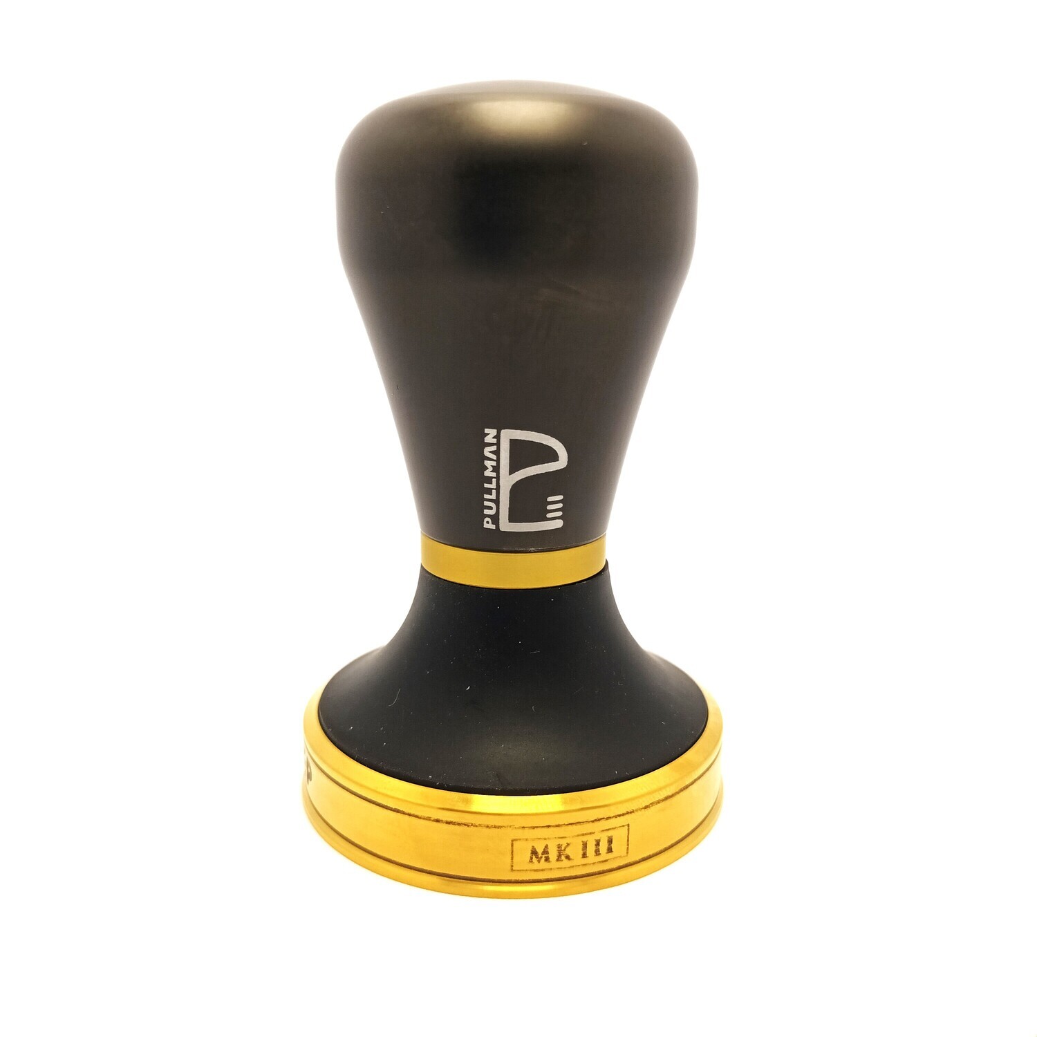 Pullman MK III BigStep Coffee Tamper 58.55mm  - Matte Black Gold Spacers
