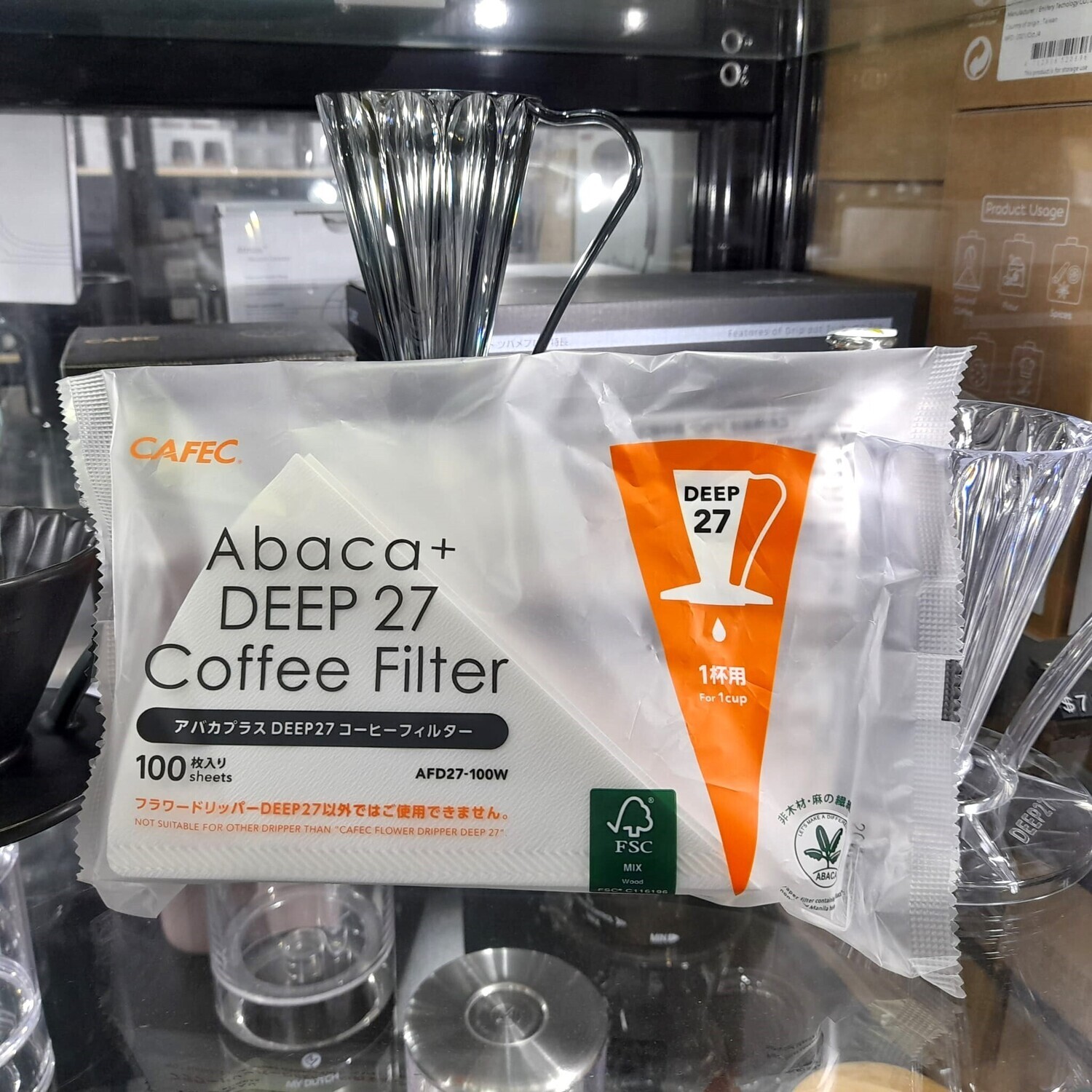 Cafec DEEP27 paper filter AFD27-100W (100pcs)
