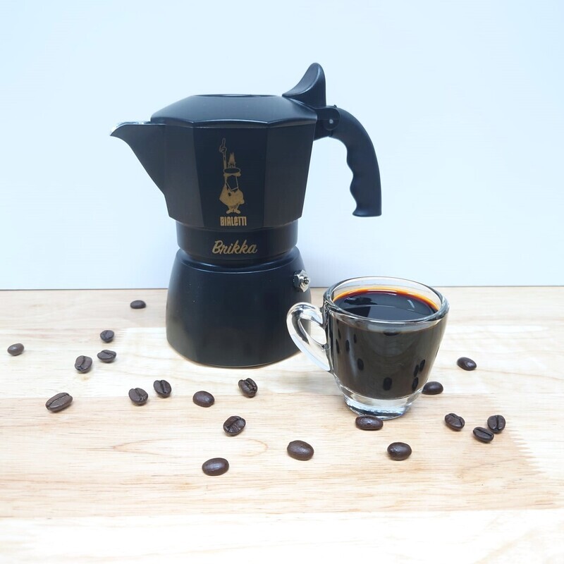 Bialetti Brikka 2 Cups (NEW/BLACK)