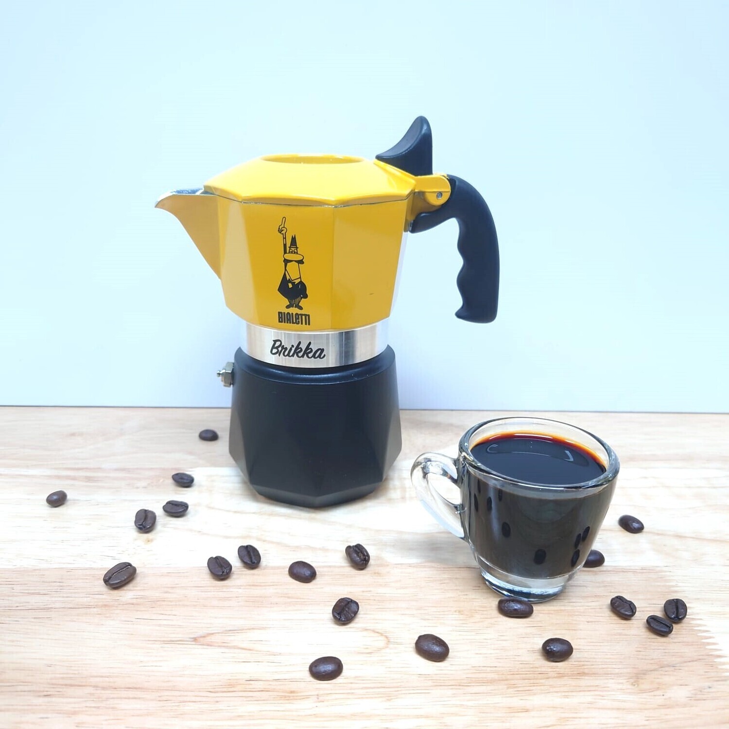 Bialetti Brikka 2 Cups (NEW/YELLOW)