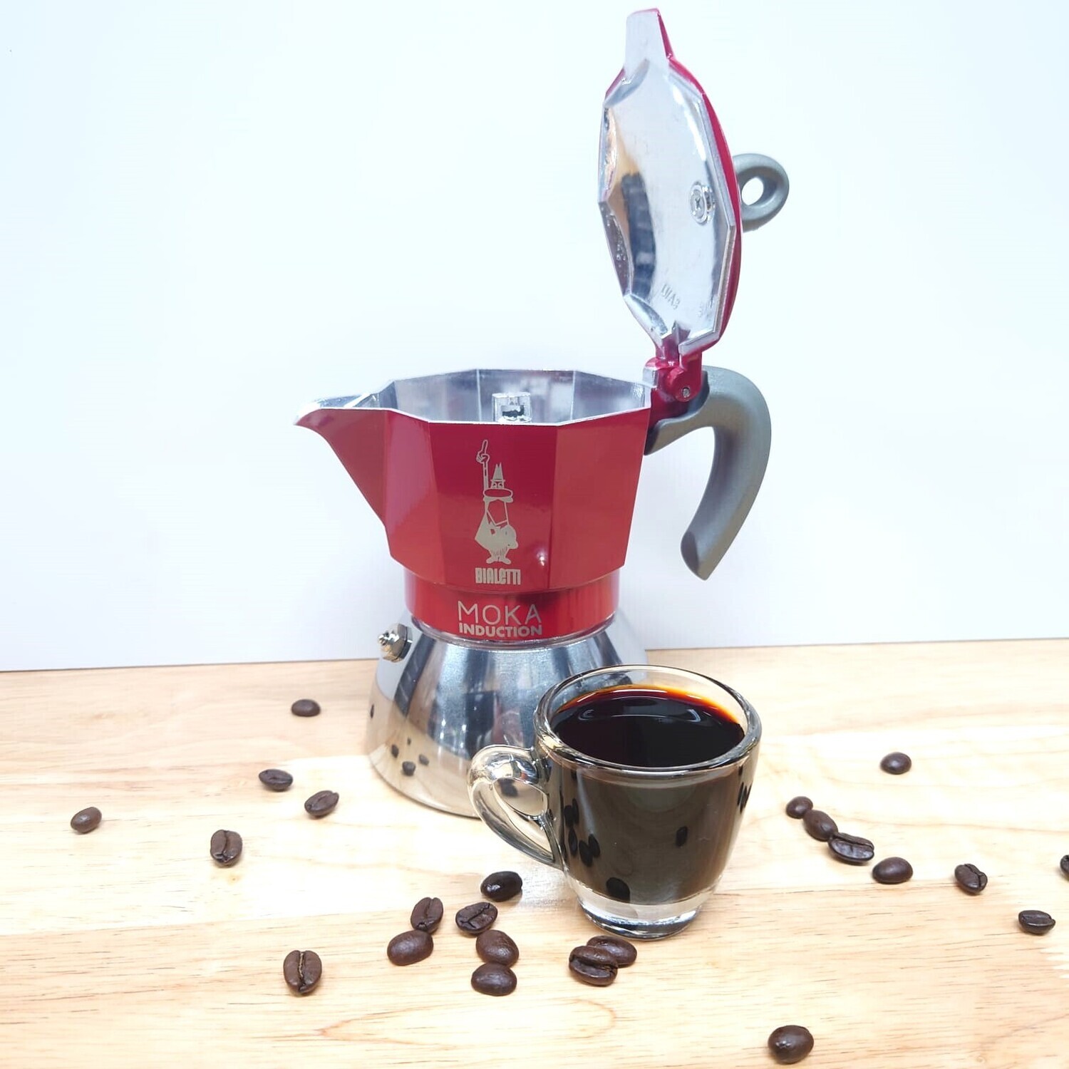 Bialetti Moka Induction Red (2/4/6 cups)
