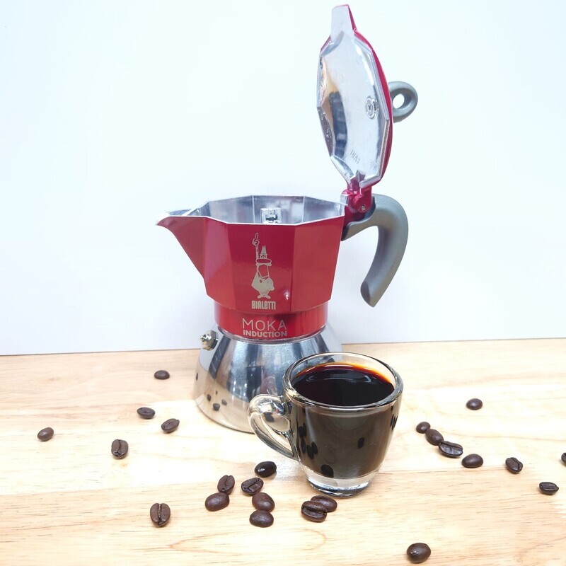 Bialetti Moka Induction Red (2/4/6 cups)