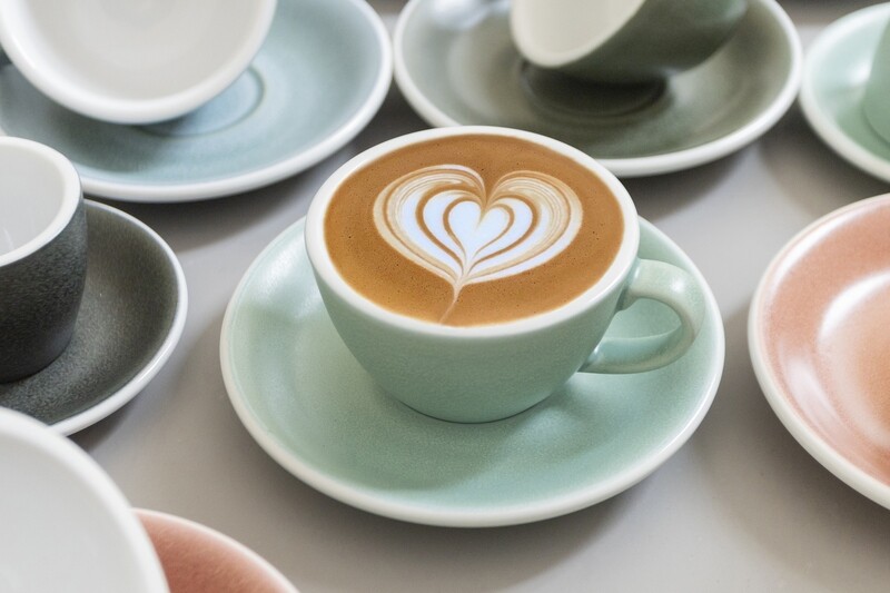 Loveramics - EGG - 250ML CAPPUCCINO CUP &amp; SAUCER - NATURE INSPIRED COLOURS - Emerald