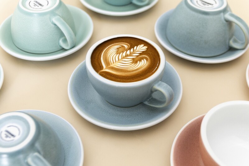 Loveramics - EGG - 250ML CAPPUCCINO CUP &amp; SAUCER - NATURE INSPIRED COLOURS - Glacier