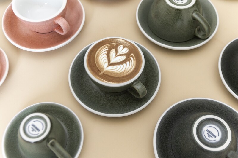 Loveramics - EGG - 250ML CAPPUCCINO CUP &amp; SAUCER - NATURE INSPIRED COLOURS - Forest