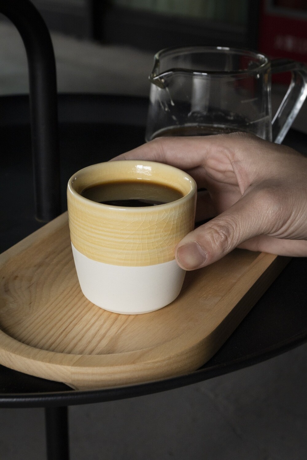 Loveramics DALE HARRIS &quot;CHAMPIONS SIGNATURE&quot; 80ML ESPRESSO CUP - Yellow