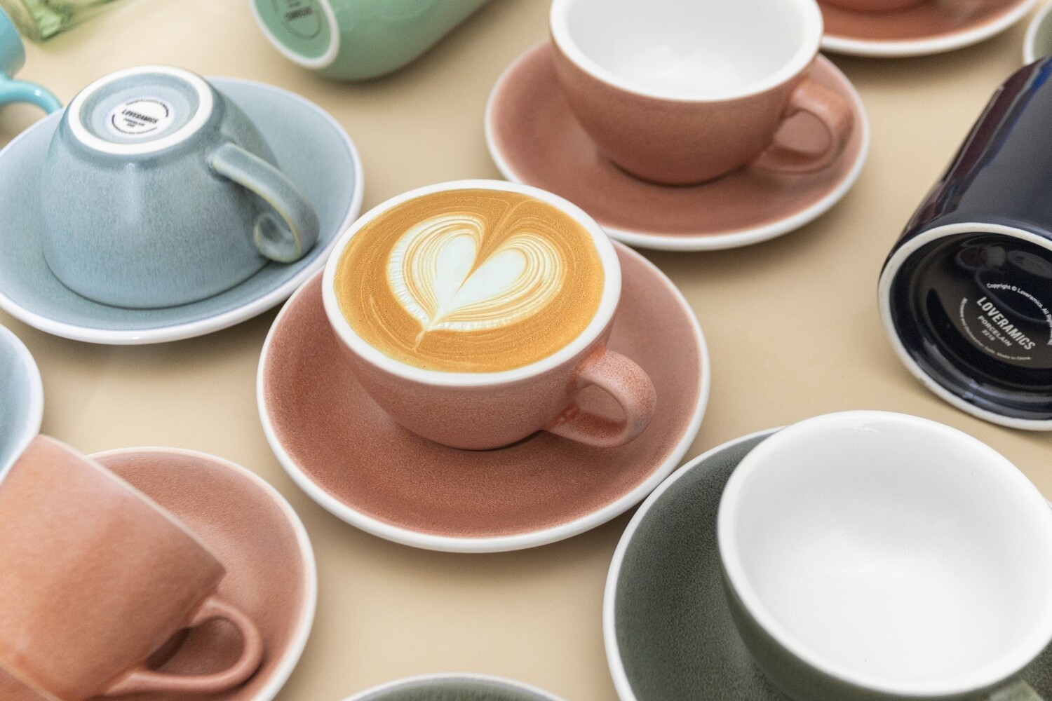 Loveramics - EGG - 250ML CAPPUCCINO CUP &amp; SAUCER - NATURE INSPIRED COLOURS - Cinnabar