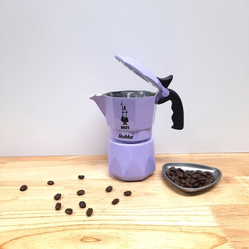 Bialetti Brikka 2 Cups (NEW/LAVENDER)