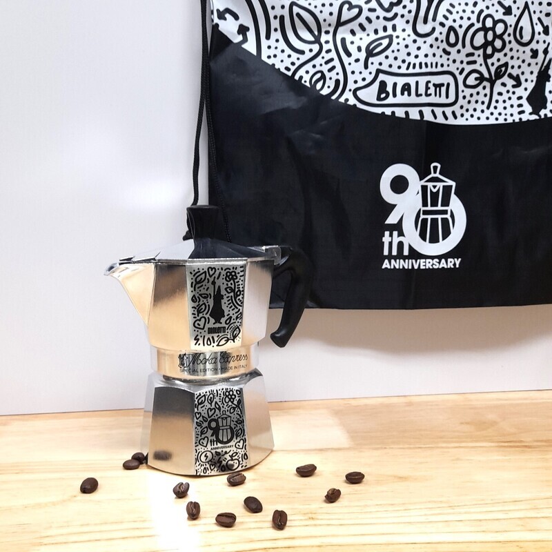 Bialetti Moka Express 3 Cups (90周年限量紀念塗鴉款/送限量塗鴉尼龍索繩背包)