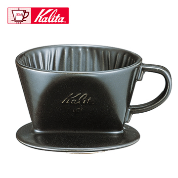 Kalita 101 傳統陶製三孔濾杯 (黑色 - 1-2杯用) Kalita 101 傳統陶製三孔濾杯 (黑色 - 1-2杯用)