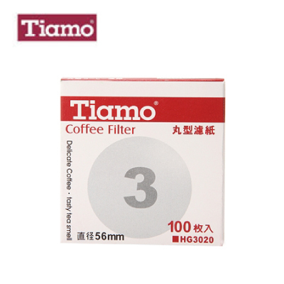Tiamo HG3020 3號丸型濾紙 Coffee Filter