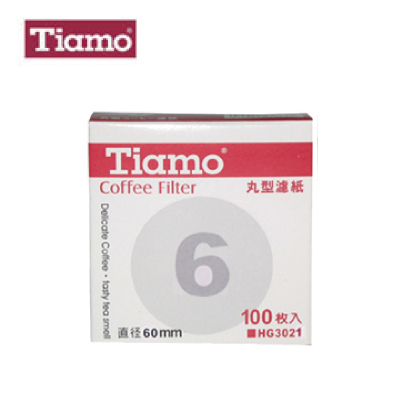Tiamo HG3021 6號丸型濾紙 Coffee Filter