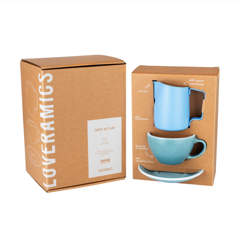 WPM X LOVERAMICS LATTE ART SET (岩冰色 /MATTE BLUE)