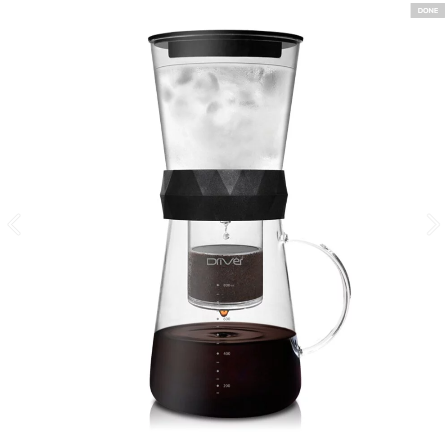 Driver 兩用冰滴咖啡壺 600ml (黑色)