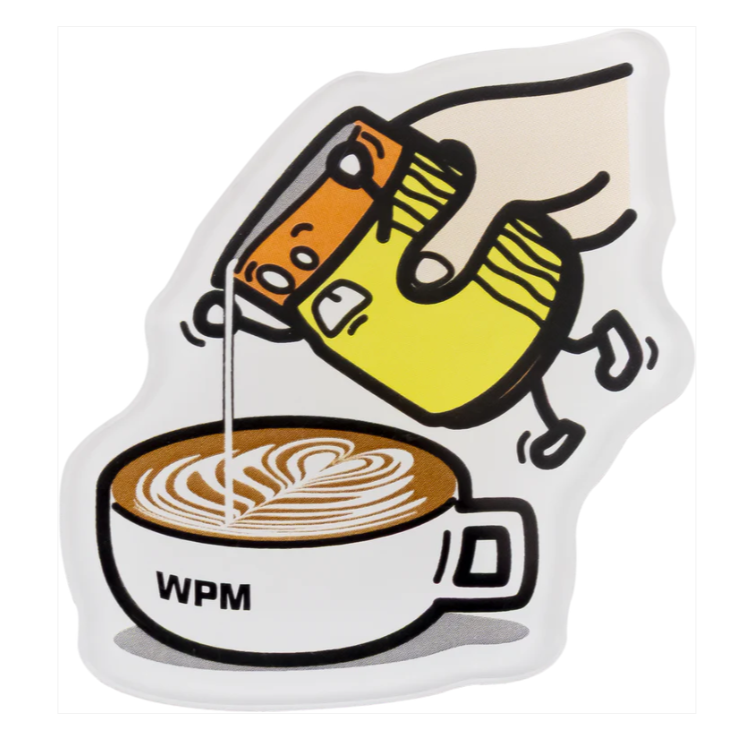 WPM 亞加力卡通磁石貼 - 奶壺