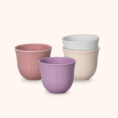 Loveramics Set of 4 Embossed Tasting Cup (Mauve Morn) 250ml