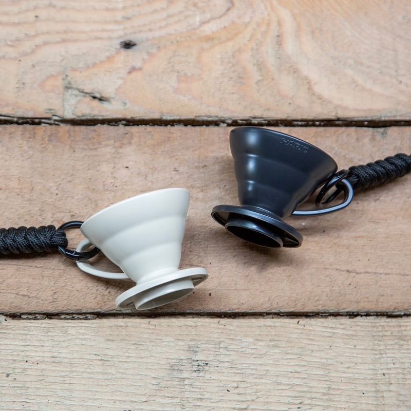 Hario 迷你 V60 隨行試飲杯 PBT版 黑色/白色 附掛繩