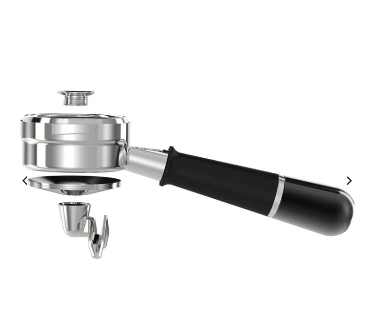 Pesado  Hybrid LM/E61/NS/GA Portafilter - Versatile Bottomless &amp; Spouted 無底雙嘴組合手柄 - Black + Black