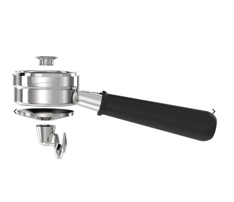 Pesado  Hybrid LM/E61/NS/GA Portafilter - Versatile Bottomless &amp; Spouted 無底雙嘴組合手柄 - Black Full Pom