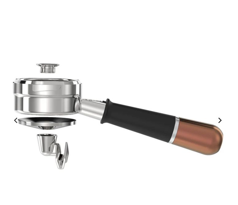 Pesado  Hybrid LM/E61/NS/GA Portafilter - Versatile Bottomless &amp; Spouted 無底雙嘴組合手柄 - Black + Bronze