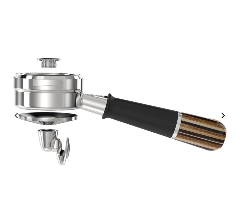 Pesado  Hybrid LM/E61/NS/GA Portafilter - Versatile Bottomless &amp; Spouted 無底雙嘴組合手柄 - Black + Riga
