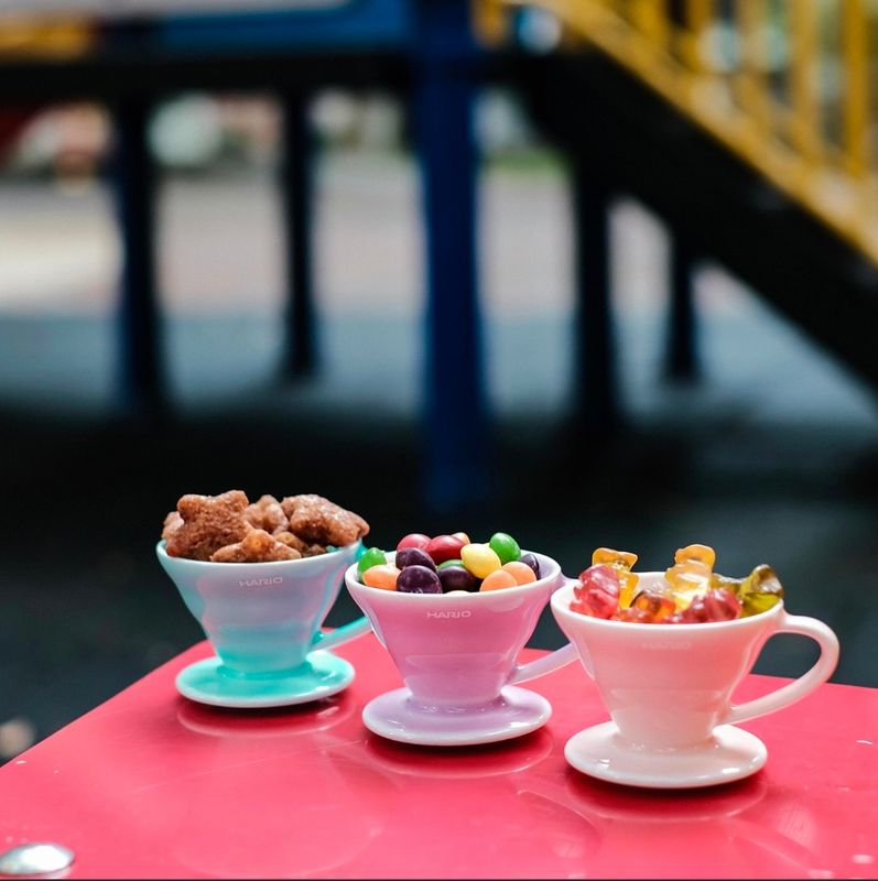 Hario 迷你 mini V60彩色迷你品飲杯 –  粉色 / 粉紫 / 湖水綠