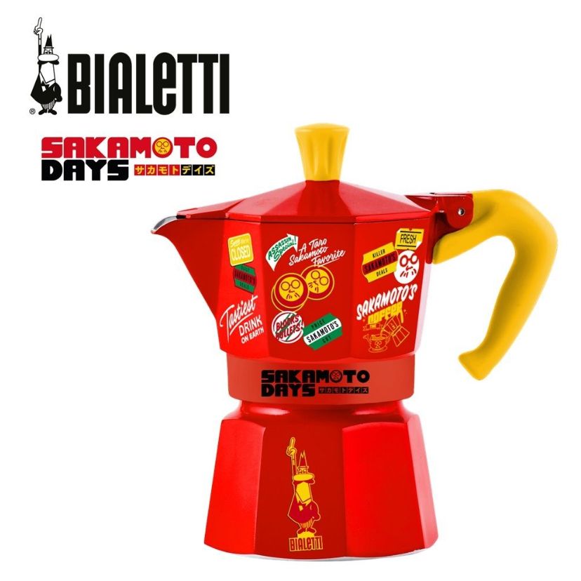 Bialetti Moka Express 3 Cups 《SAKAMOTO DAYS 坂本日常》限量聯乘 鋁質摩卡壺(紅色)