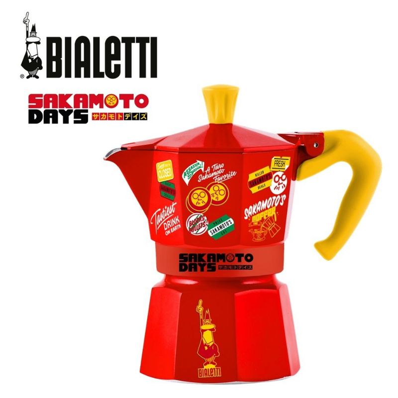 Bialetti Moka Express 3 Cups 《SAKAMOTO DAYS 坂本日常》限量聯乘 鋁質摩卡壺(紅色)