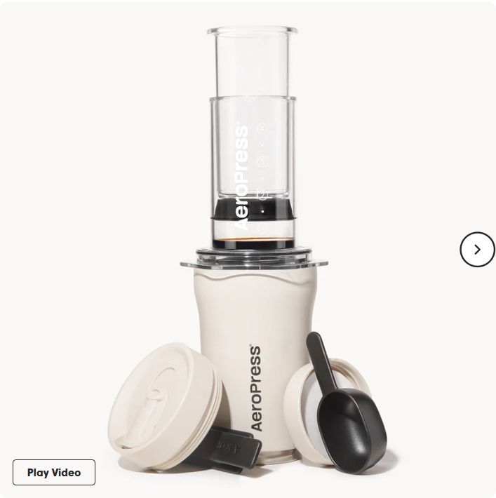 AeroPress Coffee Maker - Go Plus - Cream