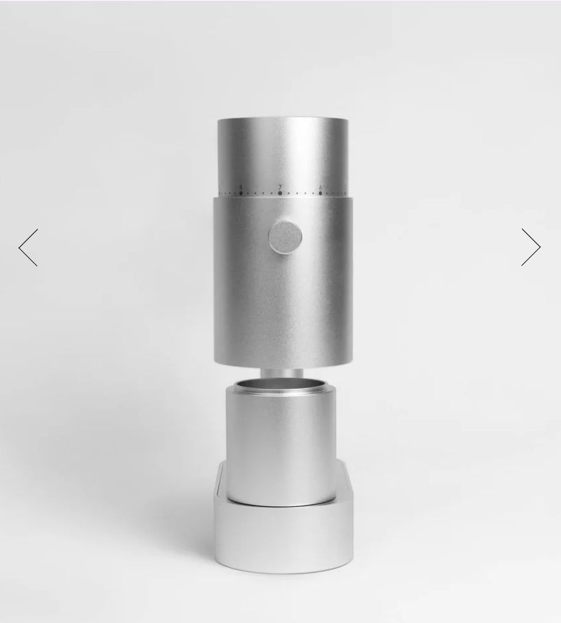 OPTION-O LAGOM casa Conical Burr Grinder (Silver)