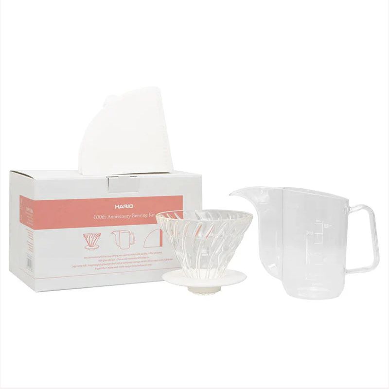 HARIO 100th Anniversary Brewing Kit 100週年紀念套裝 02 玻璃 VDAP-02-BLM