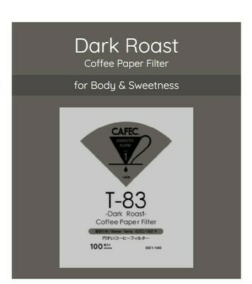 Cafec T-83 Dark Roast Coffee Paper Filter