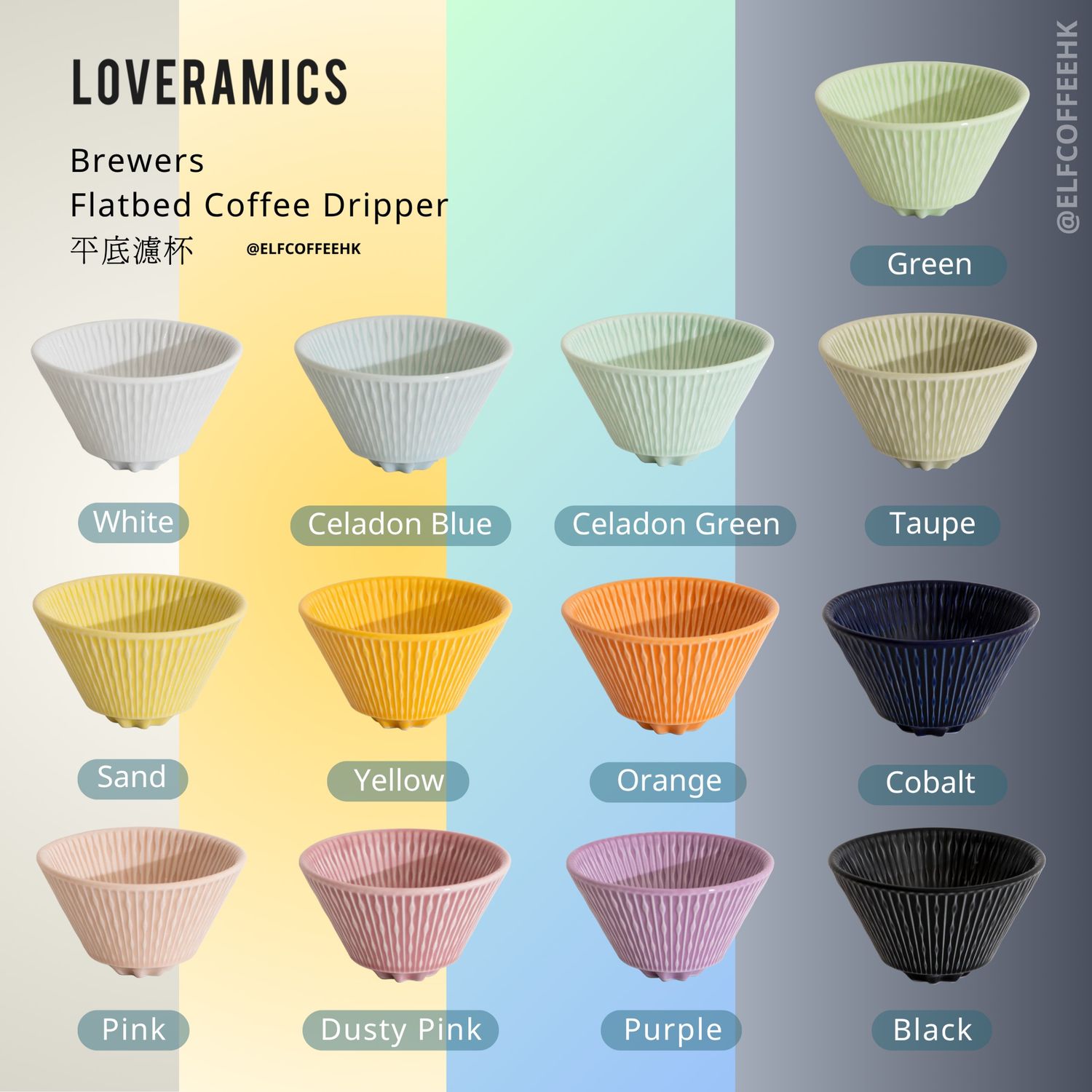 Loveramics Brewers - Flatbed Coffee Dripper