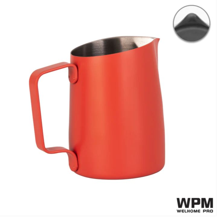 WPM HC7107OR 尖嘴 橙色 斜口拉花杯 450cc