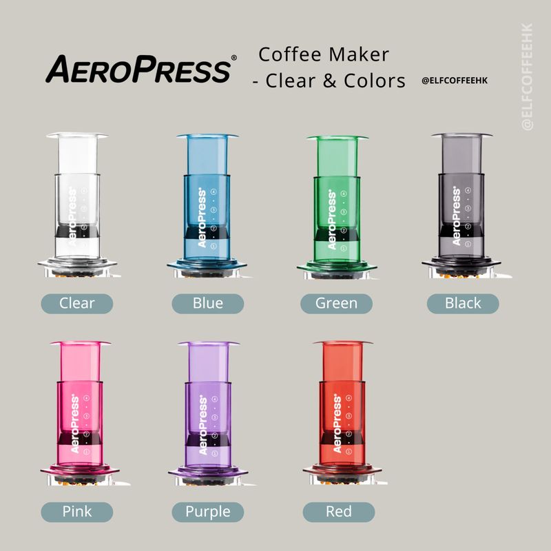 AeroPress Coffee Maker - Clear &amp; Colors