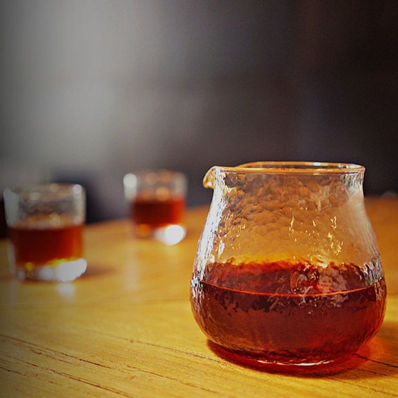 TIMEMORE泰摩 錘目紋玻璃咖啡分享壺 無柄套裝