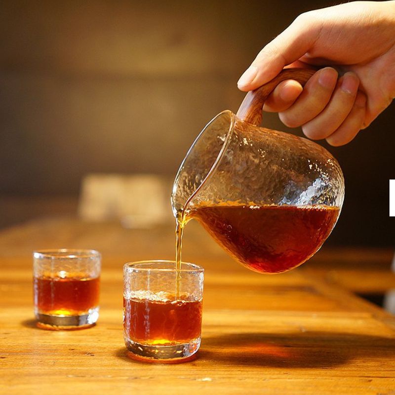 TIMEMORE泰摩 錘目紋玻璃咖啡分享壺 有柄