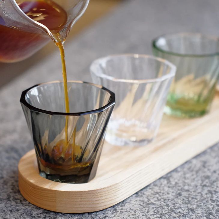 Loveramics URBAN GLASS TWISTED CORTADO GLASS (Black)(120ml/180ml)