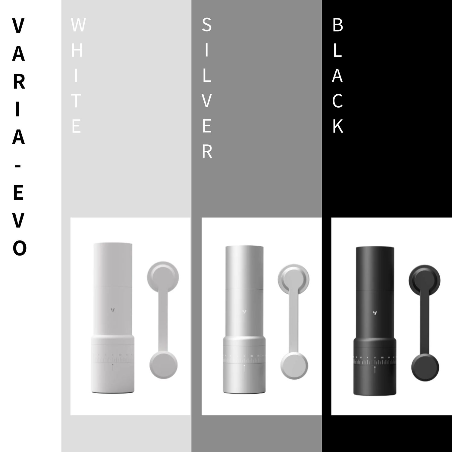 Varia EVO Hybrid Grinder - Black/Silver/White
